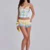 Sugar satijnen kanten minishorts