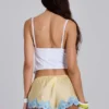 Sugar satijnen kanten minishorts