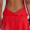 Tatiana mini-jurk met open rug