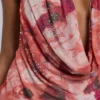 Tatiana rugloze top met strass