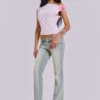 Thirteen-Jeans in lichte wassing