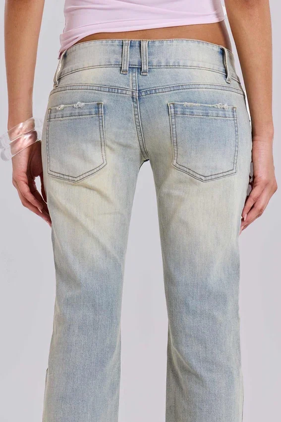 Thirteen-Jeans in lichte wassing