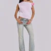 Thirteen-Jeans in lichte wassing