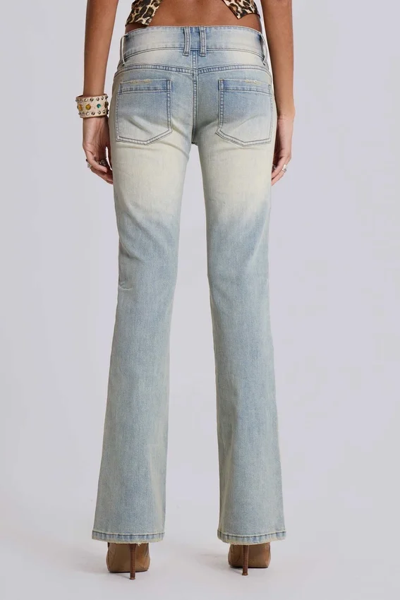 Thirteen-Jeans in lichte wassing