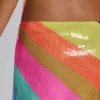 Toryn rugloze mini-jurk met strepen en pailletten