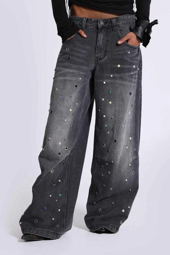 Trixa Colossus Jeans met juweelstuds