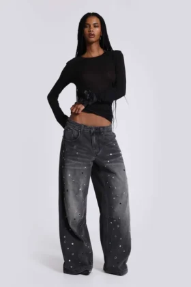 Trixa Colossus Jeans met juweelstuds