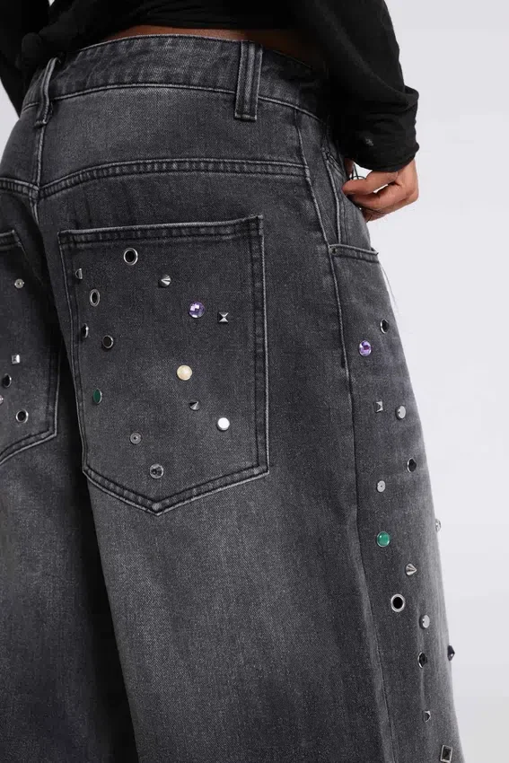 Trixa Colossus Jeans met juweelstuds