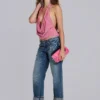 Cooper versierde cropped Jeans