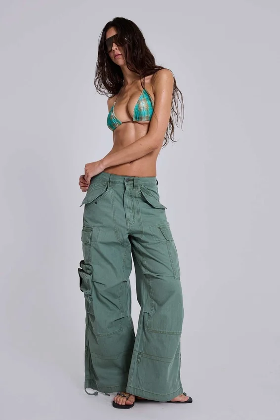 Utility Khaki cargobroek
