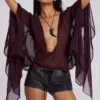 Vaca Whipstitch minishort van imitatieleer in zwart