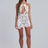 Verbena patchwork gehaakte mini-jurk