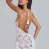 Verbena patchwork gehaakte mini-jurk