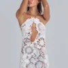 Verbena patchwork gehaakte mini-jurk