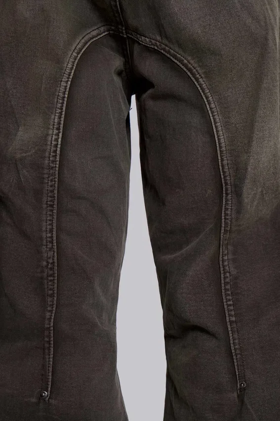 Verbleekte kaki Trooper-cargobroek