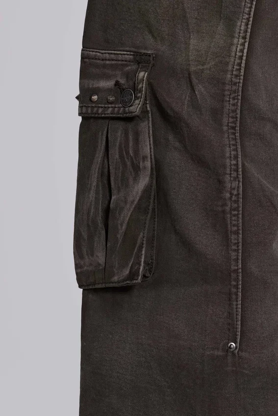 Verbleekte kaki Trooper-cargobroek