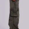 Verbleekte kaki Trooper-cargobroek