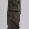 Verbleekte kaki Trooper-cargobroek