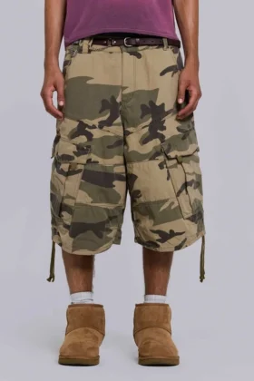Verbleichte camouflage Cadet-Short