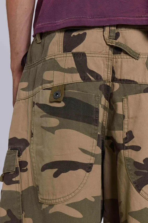 Verbleichte camouflage Cadet-Short