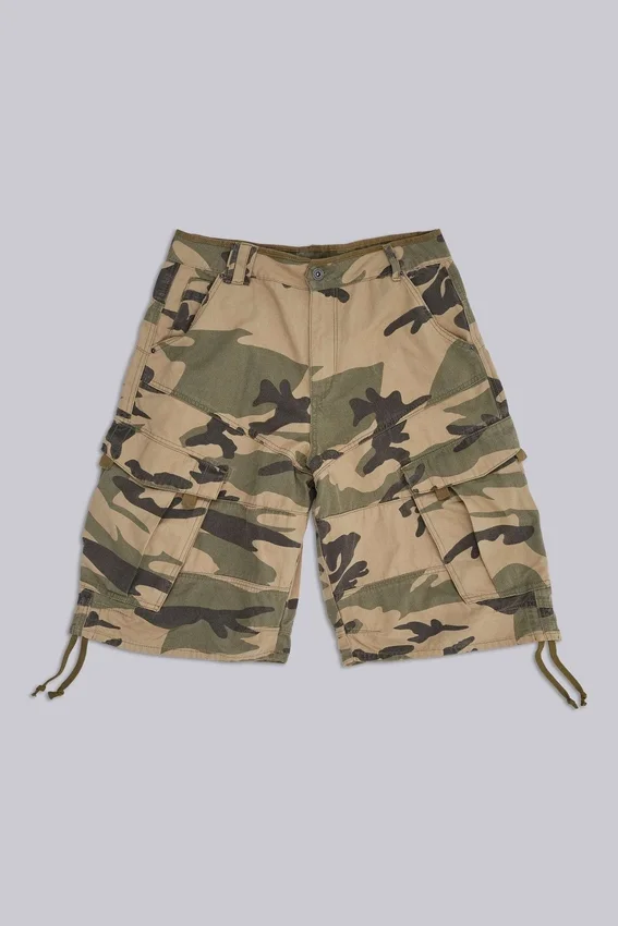 Verbleichte camouflage Cadet-Short
