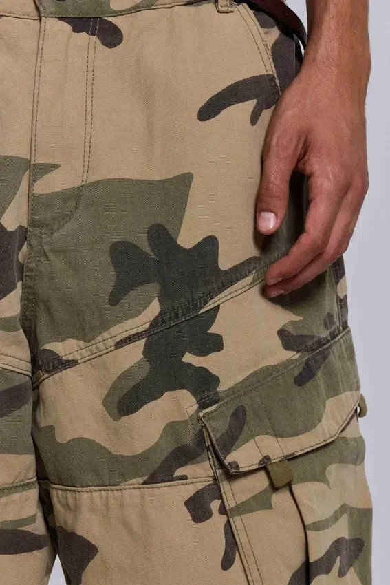 Verbleichte camouflage Cadet-Short