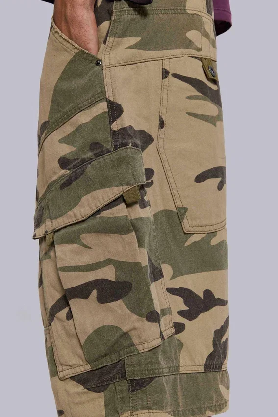 Verbleichte camouflage Cadet-Short