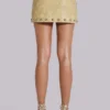 Vinta minirok van PU-leer met studs