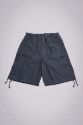 Vintage grijze parachute-Cargoshorts