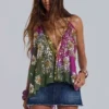 Vireya versierde haltertop met open rug