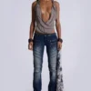 Vrax top met cowl-hals en rits