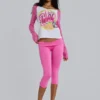 Wag T-shirt met raglanmouwen en airbrush-print