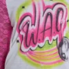 Wag T-shirt met raglanmouwen en airbrush-print