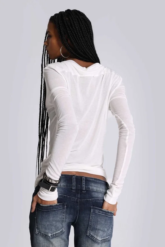White Haze Henley-top