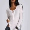 White Haze Henley-top