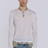 White Mist-top met lange mouwen