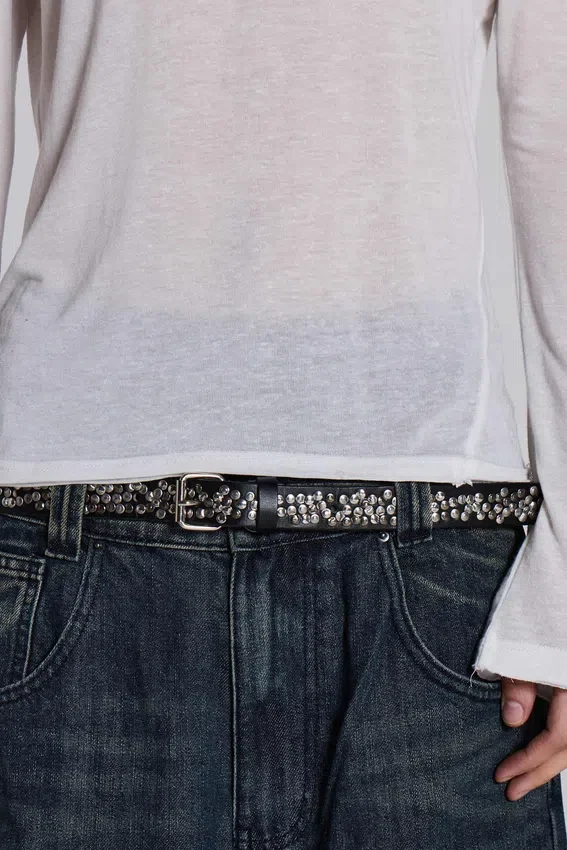 White Mist-top met lange mouwen