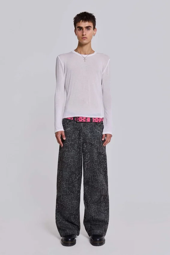 White Mist-top met lange mouwen