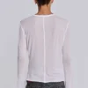 White Mist-top met lange mouwen