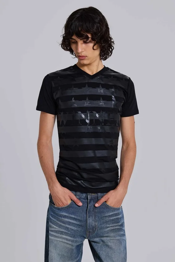 Winner T-shirt met V-hals