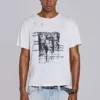 Wit ets-T-shirt met korte mouwen