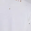 Wit ets-T-shirt met korte mouwen
