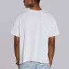 Wit ets-T-shirt met korte mouwen