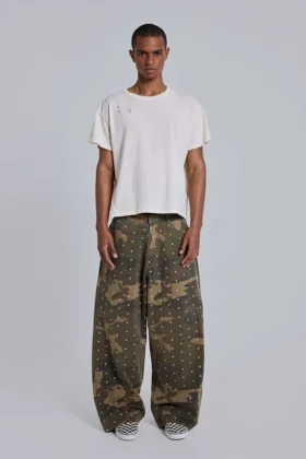 Wit Moth cropped T-shirt