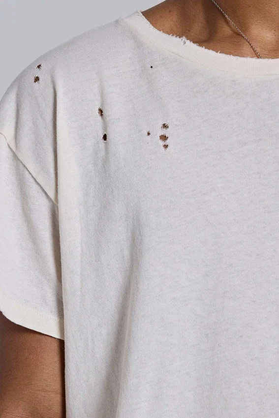 Wit Moth cropped T-shirt
