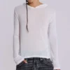Witte gemêleerde Mist-hoodie