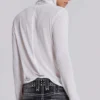 Witte gemêleerde Mist-hoodie