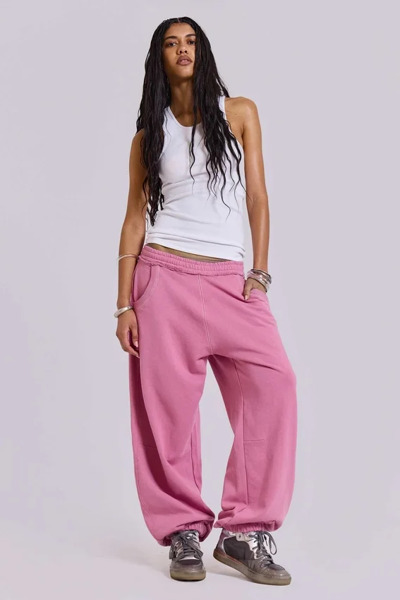 Witte geribde longline-vest