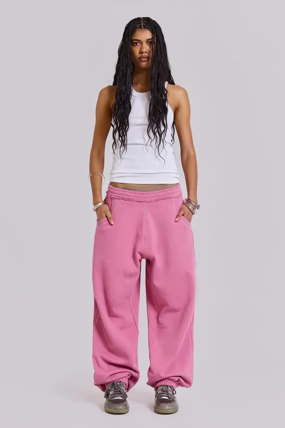 Witte geribde longline-vest