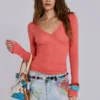 Zadie Airbrush Denim Off-mini-rok